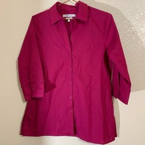 Foxcroft | Wrinkle Free Button Down Career Top 8P